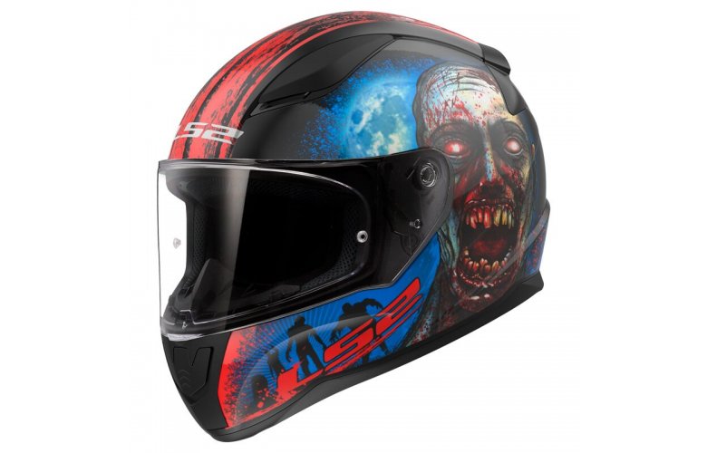 ΚΡΑΝΟΣ LS2 FF353 RAPID II ECE 22.06 ZOMBIE BLACK RED