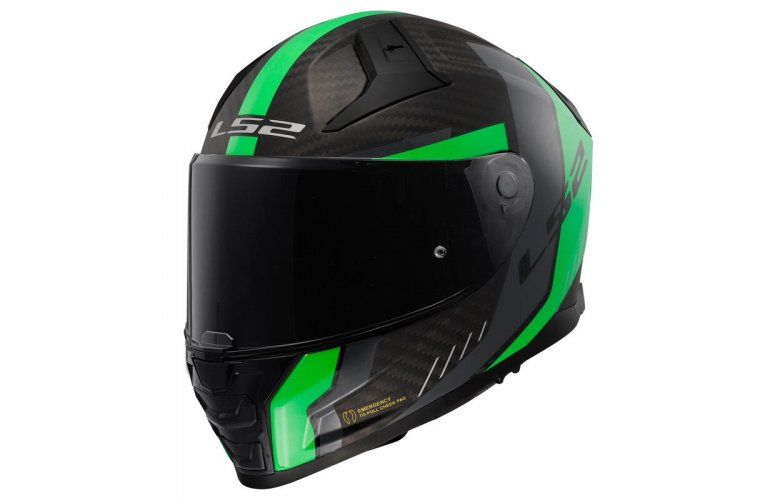 ΚΡΑΝΟΣ LS2 FF811 VECTOR II CARBON GRID MATT FLUO GREEN