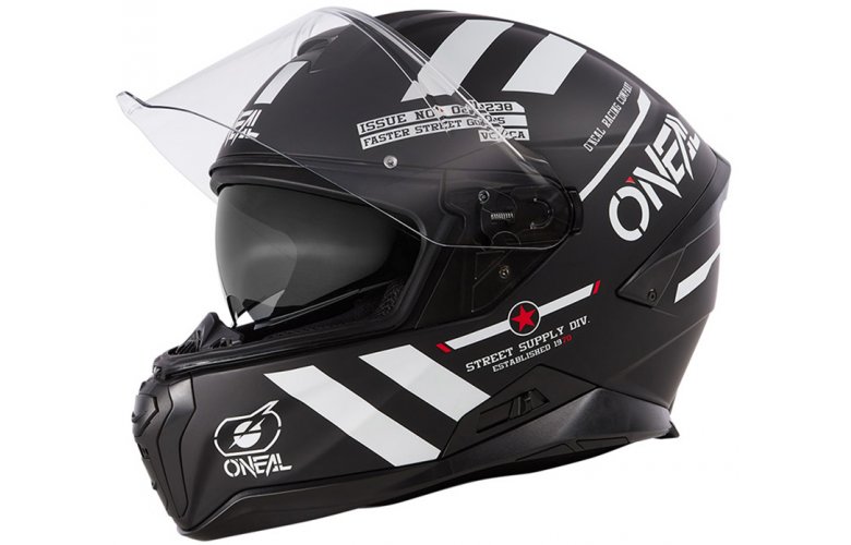 ΚΡΑΝΟΣ ONEAL CHALLENGER WARHAWK V.24 (ECE 22.06) BLACK / WHITE / RED