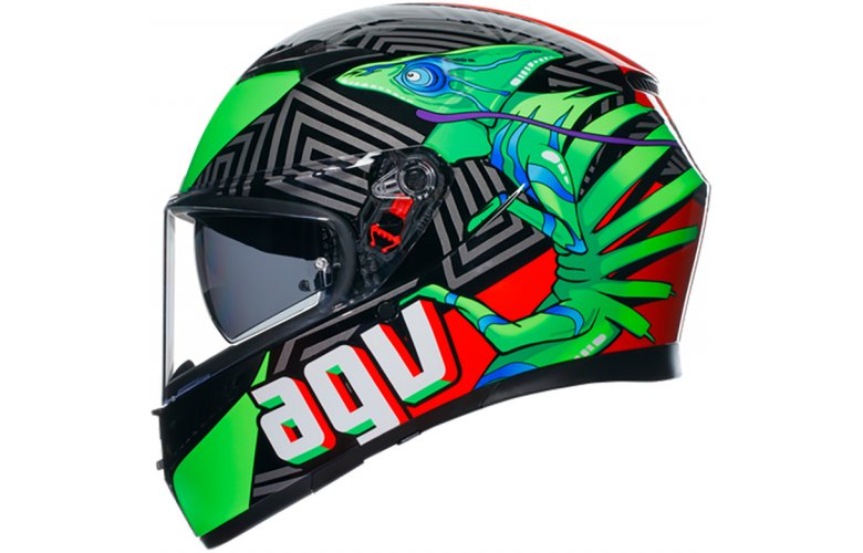 ΚΡΑΝΟΣ K3 AGV E2206 MPLK KAMALEON BLACK / RED / GREEN