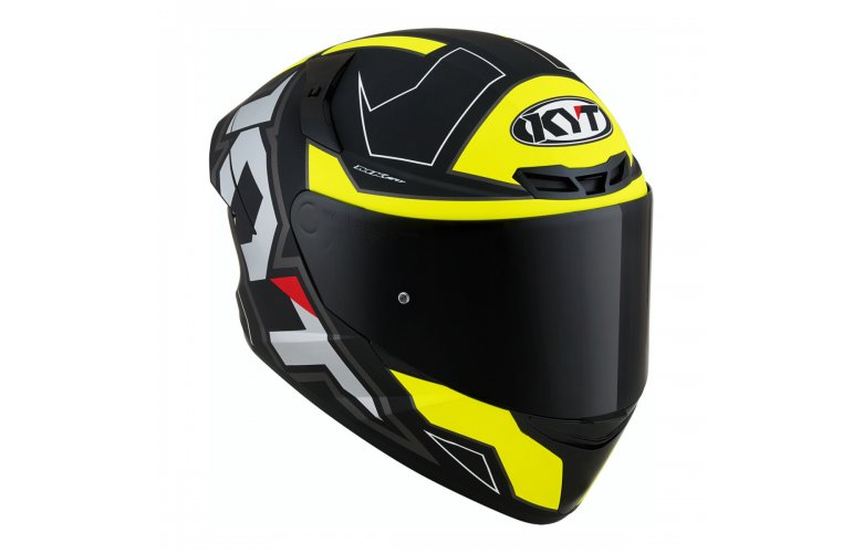 ΚΡΑΝΟΣ KYT TT-COURSE ELECTRON MATT BLACK/YELLOW