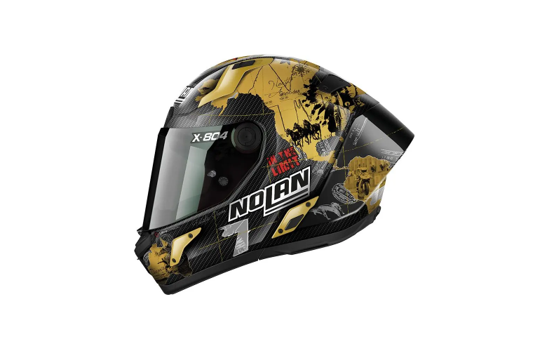 ΚΡΑΝΟΣ NOLAN X-804 RS ULTRA CARBON CARBON C.CHECA/GOLD 22.06