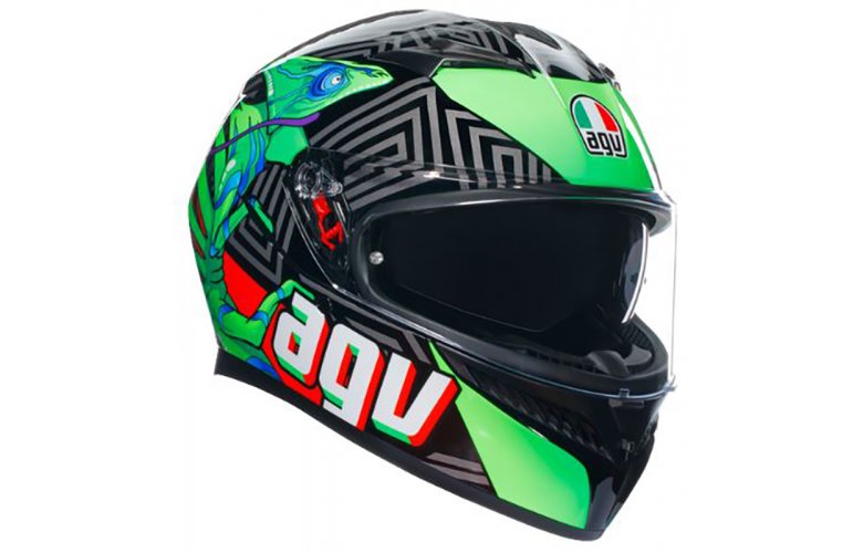 ΚΡΑΝΟΣ K3 AGV E2206 MPLK KAMALEON BLACK / RED / GREEN