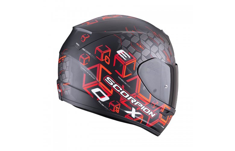 ΚΡΑΝΟΣ SCORPION EXO 390 CUBE MAT BLACK RED