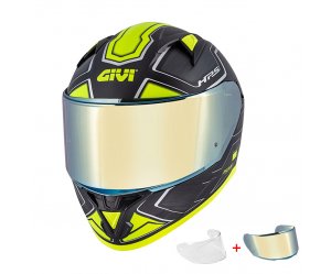 Κράνος Givi H50.6 Sport Deep Titan/Yellow + ζελατινα IRIDIUM