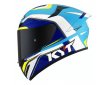 ΚΡΑΝΟΣ KYT TT-COURSE GRAND PRIX WHITE/LIGHT BLUE